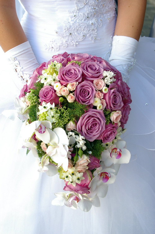 Bouquet da sposa rotondo