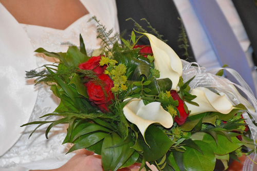 Bouquet da sposa aperto