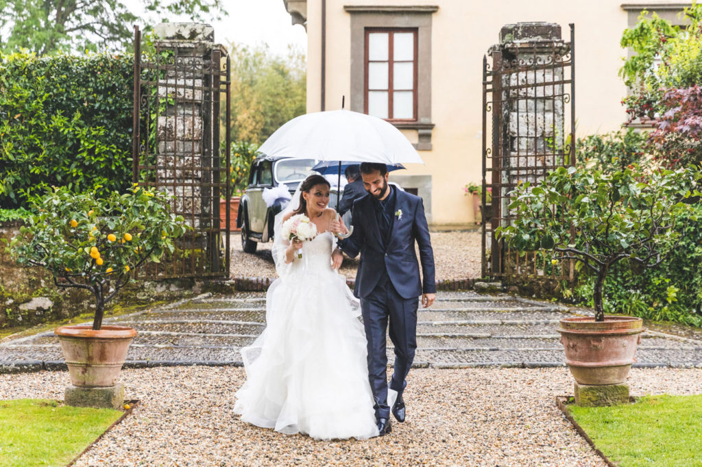 Matrimonio con pioggia